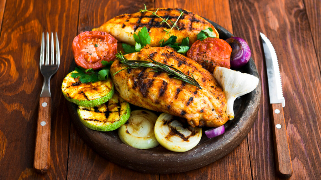 Receita de Frango com Legumes Assados